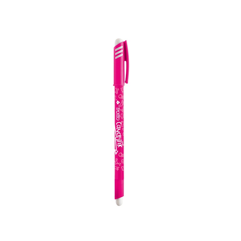 PENNA TRATTO CANCELLIK FUCSIA + GOMMA FILA