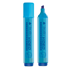 PENNARELLO AZZURRO EVIDENZIATORE TRATTO VIDEO FILA 73536