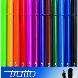 PENNARELLO TRATTO PEN CF. 10  COLORI METAL ASS.TI FILA