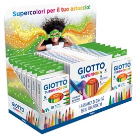 ESPOSITORE 15 ASTUCCI SUPERMINA + 14 ASTUCCI TURBO COLOR - GIOTTO 98875