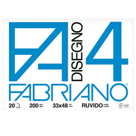 ALBUM DISEGNO 33X48 F4 20FF RUVIDO FABRIANO 35864
