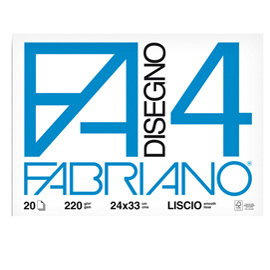 ALBUM DISEGNO 24X33 F4 20FF  LISCIO FABRIANO 34931