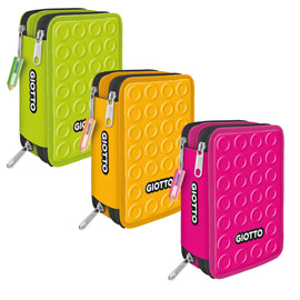 ASTUCCIO 3 ZIP COLLEZIONE STILNOVO - 19,5 X 7,5 X 12,9 CM - PL- COLORI NEON ASSORTITI - GIOTTO 99765