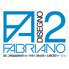 ALBUM DISEGNO 24X33 F2  20FF RIQUADRATO FABRIANO 47078