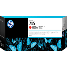 HP - CARTUCCIA INK - 745 - ROSSO CROMATICO - F9K06A - 300ML HPF9K06A