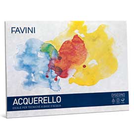 ALBUM ACQUARELLO  350X500 10F 110 FAVINI 51594