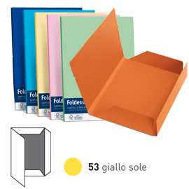 CARTELLA C-LEMBI GIALLO SOLE 25X34 200g FAVINI 25 Pz. 32660