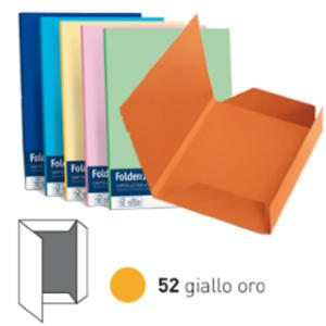 CARTELLA C-LEMBI GIALLO ORO 24,5X34,5 200g FAVINI 25 Pz. 32661