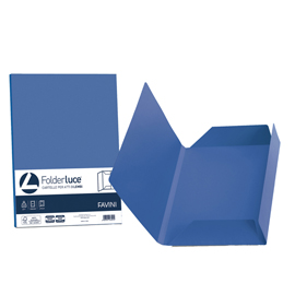 CARTELLA C-LEMBI BLU PRUSSIA 24,5X34,5 200g FAVINI 25 Pz. 32669