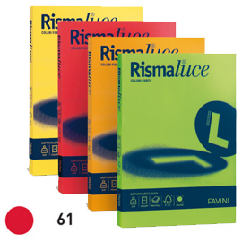 CARTA RISMALUCE A4 GR.140 61 SCARLATTO  200 Fg. FAVINI 32738