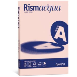 CARTA RISMACQUA A4 GR.90 05 SALMONE 300 Fg. FAVINI
