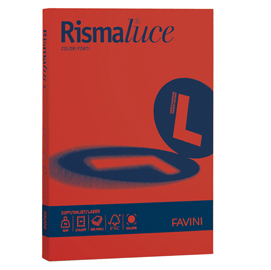 CARTA RISMALUCE A4 GR.90 61 ROSSO SCARLATTO 300 Fg. FAVINI 85805