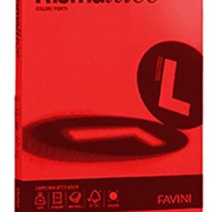 CARTA RISMALUCE A3 GR.90 61 ROSSO SCARLATTO 300 Fg. FAVINI