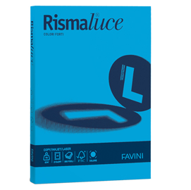 CARTA RISMALUCE A4 GR.90 55 AZZURRO 300 Fg. FAVINI 85806
