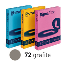 CARTA RISMALUCE A4 GR.200  GRAFITE   125 Fg. FAVINI 85815
