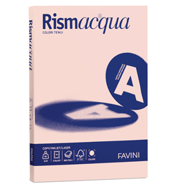 CARTA RISMACQUA A4 GR.200 05 SALMONE 125 Fg. FAVINI 32798