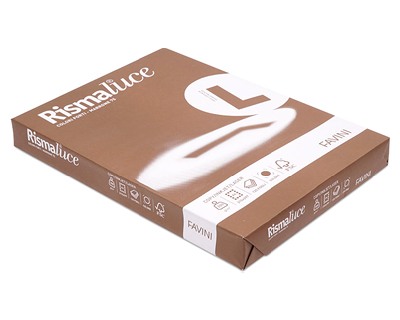 CARTA RISMALUCE A4 GR.200  DESERTO MARRONE   125 Fg. FAVINI