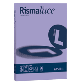 CARTA RISMALUCE A4 GR.200 49 VIOLETTO 125 Fg. FAVINI 32777