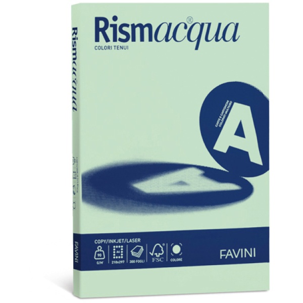 CARTA RISMACQUA A3 GR.200 09 VERDE CHIARO 125 Fg. FAVINI 32804