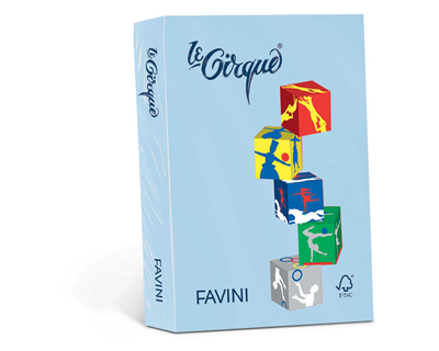 CARTA LE CIRQUE A3 GR.80 500FG. 106 AZZURRO 63331