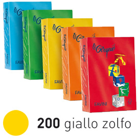 CARTA LE CIRQUE A4 Gr. 80 500FG. 200 GIALLO ZOLFO 32874