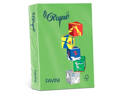 CARTA LE CIRQUE A3 GR.80 500FG. 203 VERDE PRATO