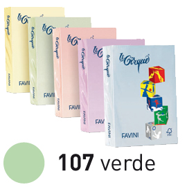 CARTA LE CIRQUE A4 Gr. 80 500FG. 107  VERDE 32861