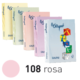 CARTA LE CIRQUE A4 Gr. 80 500FG. 108 ROSA 32862