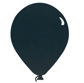 LAVAGNA DA PARETE SILHOUETTE - 39,6X29 CM - FORMA PALLONCINO - NERO - SECURIT 86923
