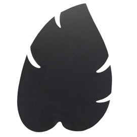 LAVAGNA SILHOUETTE DA PARETE - 43,8X29,6 CM - FORMA FOGLIA - NERO - SECURIT 86921