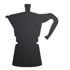 LAVAGNA DA PARETE SILHOUETTE - 30X50 CM - FORMA MOKA - NERO - SECURIT 80238