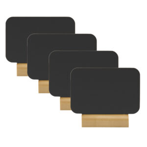 MINI LAVAGNE SEGNAPOSTO - 7,5 X 9 CM - SECURIT - SET  4 PEZZI 90157