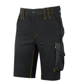 BERMUDA MERCURY - TAGLIA XL - NERO/GIALLO - U-POWER 101245