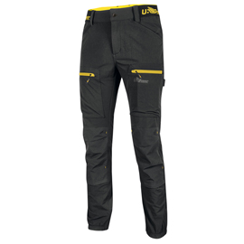 PANTALONE HORIZON - TAGLIA L - NERO/GIALLO - U-POWER 98088