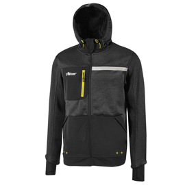 FELPA GALAXY - TAGLIA XL - NERO/GIALLO - U-POWER 98085