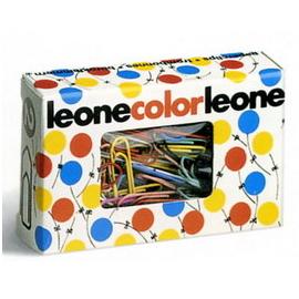 FERMAGLI COLORATI METALLIZZATI N.3 - LUNGHEZZA 28 MM - COLORI ASSORTITI - MOLHO LEONE - CONF. 100 PEZZI 49763