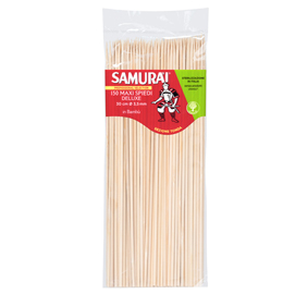 SPIEDI DELUX - IN BAMBU' - 30 CM - SAMURAI PARTY - CONF. 150 PEZZI 94959