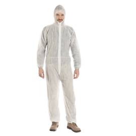 TUTA MONOUSO COVERALL 40 - TAGLIA XXL - PLP - BIANCO - WORKER 101582