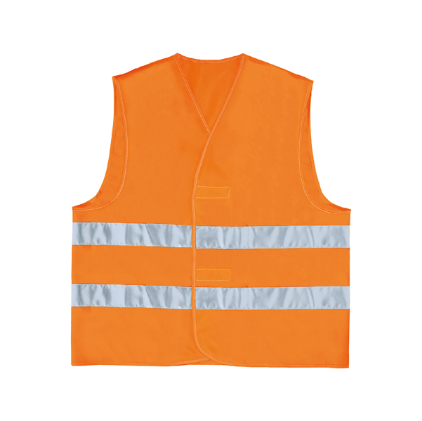 GILET ALTA VISIBILITA' GILP2 - POLIESTERE - TAGLIA L - ARANCIO FLUO - DELTAPLUS 76325
