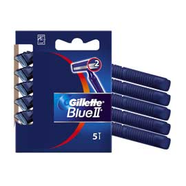 GILLETTE BLUE II STANDARD - GILLETTE - KIT 5 RASOI 2 LAME USA  GETTA 73956