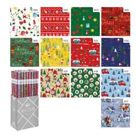 ROTOLO CARTA REGALO NATALE - 2 X 0,70 M - FANTASIE ASSORTITE - SADOCH 96320