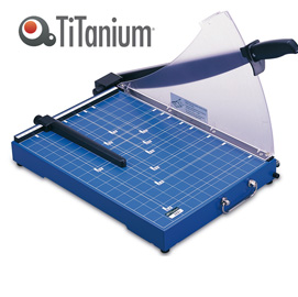 TAGLIERINA A LEVA 3024 - B4 - 335X480X415 MM - 392 MM - CAPACITA' TAGLIO 20 FG - CON BLOCCA LAMA - BLU -TITANIUM 69622