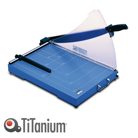 TAGLIERINA A LEVA 3025 - A3 - 360X535X445 MM - 448 MM - CAPACITA' TAGLIO 20 FG - CON BLOCCA LAMA - BLU - TITANIUM 61897