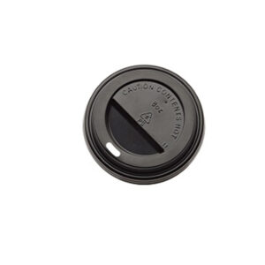 TAPPO IN POLISTIRENE PER BICCHIERE DA 240 ML - NERO - LEONE - CONF. 1000 PEZZI 90267