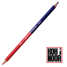MATITA BICOLORE SOTTILE - ROSSO-BLU - KOH I NOOR 29056