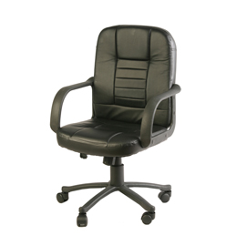 POLTRONA DIREZIONALE DETROIT HC4418M - CON RUOTE E BRACCIOLI -  NERO - SERENA GROUP 71255