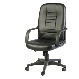 POLTRONA DIREZIONALE DETROIT HC4418H - NERO - CON RUOTE E BRACCIOLI - SERENA GROUP 82801