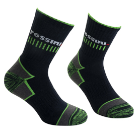 CALZE DA TENNIS LIVIGNO - TAGLIE 44/47 - BLU/VERDE - ROSSINI - CONF. 2 PEZZI 95901