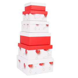 SET SCATOLE REGALO - DIMENSIONI ASSORTITE - FANTASIA CHARMED - CONF. 6 PEZZI 100144