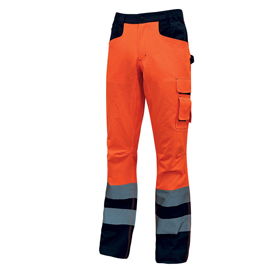 PANTALONE INVERNALE ALTA VISIBILITA' BEACON - ARANCIO  FLUO - TAGLIA XXL - U-POWER 89964